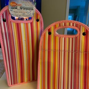 Set of 2 Neoprene bottle & lunch bags - New!🌸